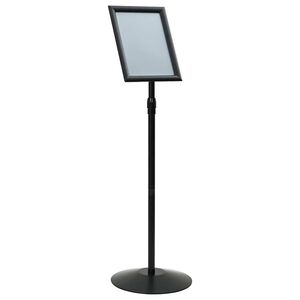 vidaXL Pedestal affischst&auml;ll Silver a3 PVC och st&aring;l