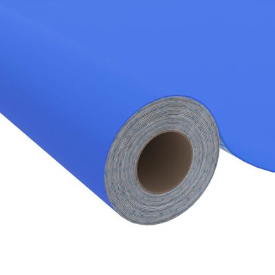 vidaXL Dekorplast blå högglans 500x90 cm PVC