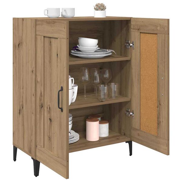 vidaXL Sideboard Artisan Ek 69,5 x 34 x 90 cm Konstruerat tr&auml;