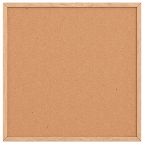 vidaXL Korkskiva med ram av massiv furu 40x40 cm