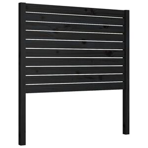 vidaXL S&auml;nggavel svart 81x4x100 cm massiv furu