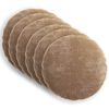 vidaXL Kudd&ouml;verdrag 6 pcs HEERLEN Brun &Oslash; 50 cm Chenilletyg