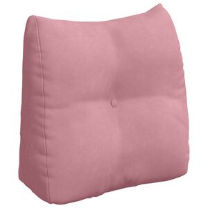 vidaXL Ryggkudde Rosa 45 x 24 x 50 cm Sammet