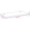 vidaXL Bordsskiva 80x40x1,5 cm bambu