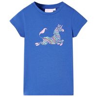 T-shirt för barn koboltblå 116