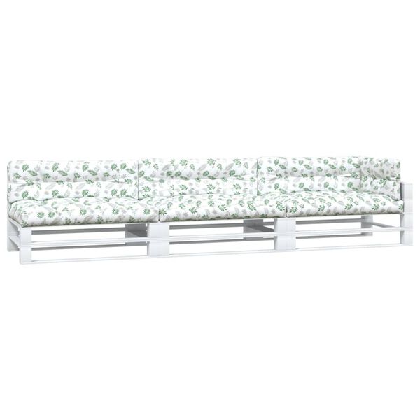 vidaXL Palldynor 7 st bladm&ouml;nster tyg