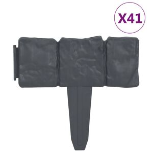 vidaXL Rabattkant stendesign 41 st plast 10 m