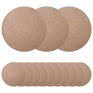 vidaXL Jute Placemats 50 st Naturlig 100% Tossa Jute