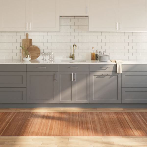 vidaXL Matta rektangul&auml;r naturlig 100x500 cm bambu