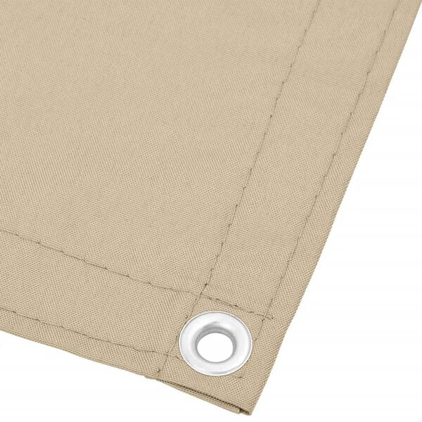 vidaXL Balkongsk&auml;rm beige 90x800 cm 100% polyester oxford
