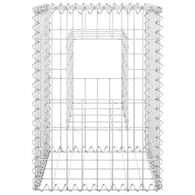 vidaXL Gabionkorg stolpform 40x40x60 cm järn