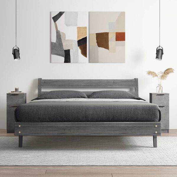 vidaXL Byr&aring; 2 st betonggr&aring; 30x30x70 cm konstruerat tr&auml;