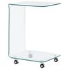 vidaXL Soffbord 45x40x63 cm h&auml;rdat glas