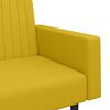 vidaXL Bäddsoffa 2-sits gul sammet