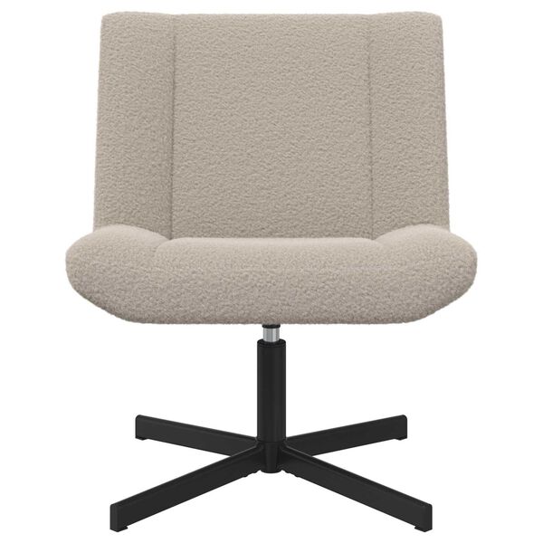 vidaXL Skrivstol Ljusgrå 63 x 75 x 76 cm Sheepskin