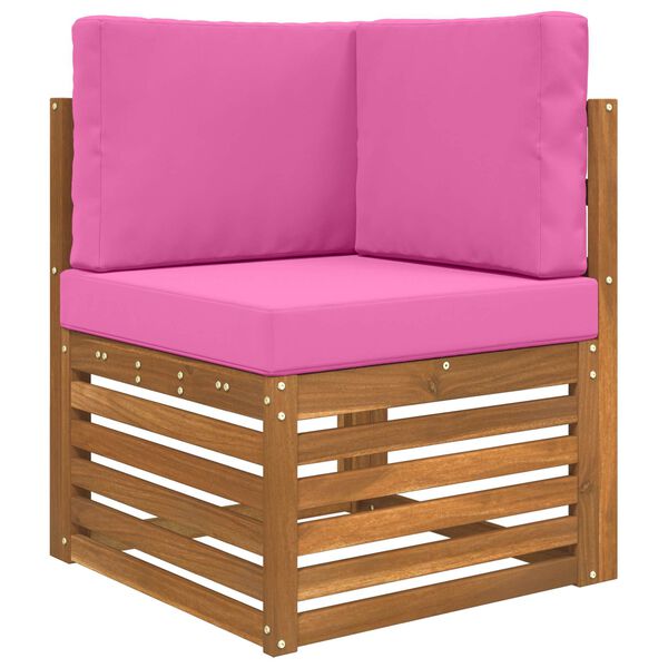 vidaXL Utomhus Soffa Kudde 3 pcs Rosa Polyester