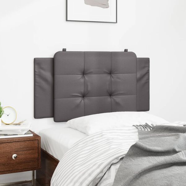 vidaXL Headboard Cushion "Zadar" Grey 100 cm Faux Leather