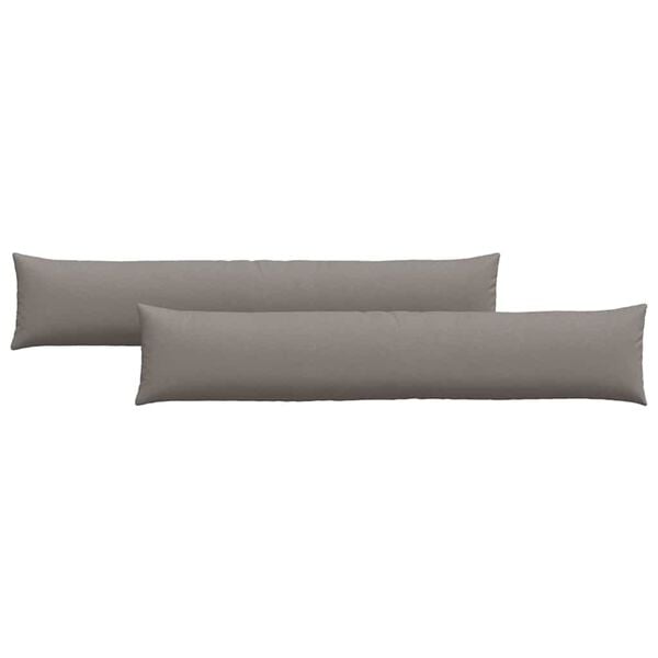 vidaXL Sofakuddar 2 pcs Taupe 200 x 40 cm tyg