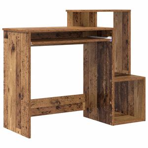 vidaXL Skrivbord Gammalt tr&auml; 106 x 41 x 88.5 cm Konstruerat tr&auml;