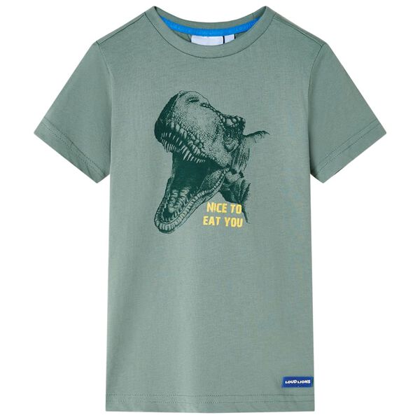 T-shirt f&ouml;r barn khaki 140
