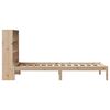 vidaXL S&auml;ng med bokhylla utan madrass 75x190cm massiv furu
