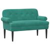 vidaXL Loveseat med knapprapport Turkos 120 x 66 x 78 cm Sammet