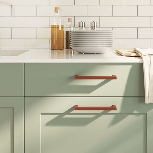 vidaXL Sk&aring;phandtag 20 st brons 160 mm rostfritt st&aring;l