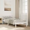 vidaXL S&auml;ngram utan madrass extra l&aring;ng vit 80x210 cm massiv furu