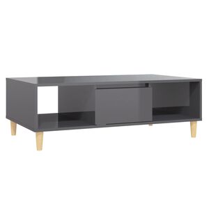 vidaXL Soffbord gr&aring; h&ouml;gglans 103,5x60x35 cm konstruerat tr&auml;