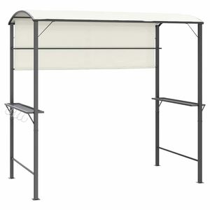 vidaXL Paviljong med tak 220x110x200 cm gr&auml;ddvit