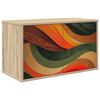 vidaXL V&auml;ggmonterad TV-sk&aring;p BONN 69 x 33 x 40 cm Sonoma-ek