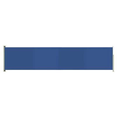 vidaXL Infällbar sidomarkis 140x600 cm blå