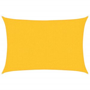vidaXL Solsegel 160 g/m&sup2; rektangul&auml;r gul 2x3 m HDPE