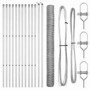 vidaXL St&auml;ngselstolpe Silver