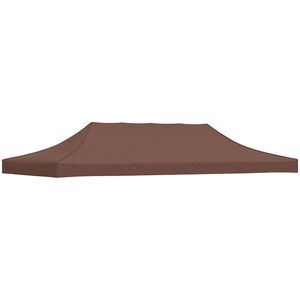 vidaXL Tak till partyt&auml;lt 6x3 m brun 270 g/m&sup2;