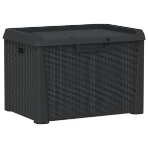 vidaXL Dynbox antracit 125 L PP