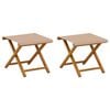 vidaXL Deck Chair 2 st Massiv Eukalyptus Tr&auml; Taupe