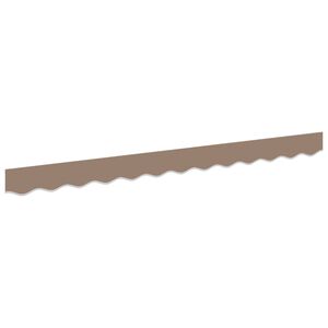 vidaXL Markiskappa Ers&auml;ttning Taupe 236 x 20 cm Polyester