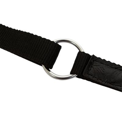 vidaXL Westernsadel träns&halsband äkta läder 17" svart