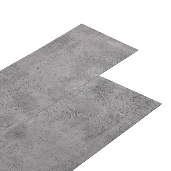 vidaXL Golvbrädor PVC 4,46 m² 3 mm självhäftande cement brun