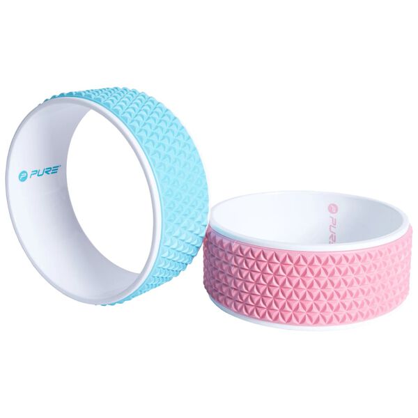 Pure2Improve Yogahjul 34 cm bl&aring; och vit