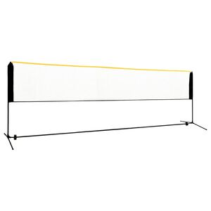 vidaXL Justerbart badmintonn&auml;t 500x103x94-158 cm metall