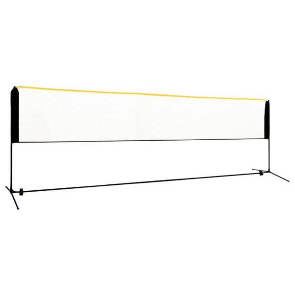 vidaXL Justerbart badmintonn&auml;t 500x103x94-158 cm metall