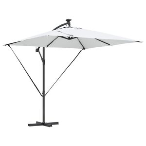 vidaXL Parasoll Sand 249 x 249 x 250 cm Polyester och aluminium