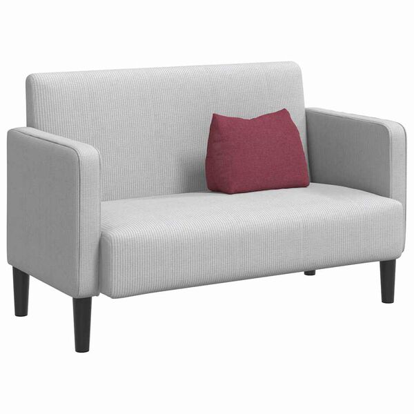 vidaXL Ryggkudde Vinr&ouml;d 45 x 20 x 35 cm tyg