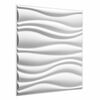 V&auml;ggpaneler 12 pcs Vit 50 x 50 cm Formad naturlig v&auml;xtfibrer