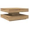 vidaXL Soffbord 360 grader vridbart artisan ek 70x70x34,5 cm