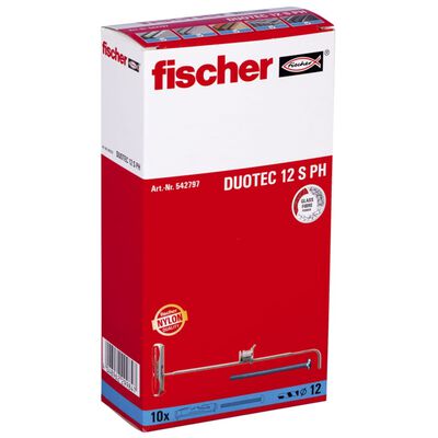 Fischer Nylonvikplugg med skruvar DUOTEC 12 S 10 st