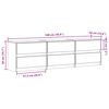vidaXL Tv-bänk med LEDs grå sonoma 180x34x50 cm konstruerat trä