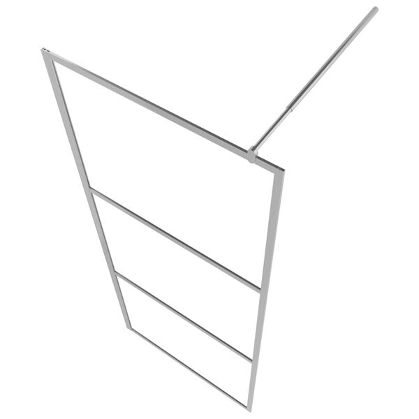 vidaXL Duschvägg med helfrostat ESG-glas 100x195 cm